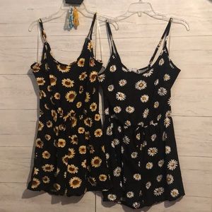 2 inderno short rompers